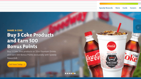 Speedway Coca-Cola 'Buy 3 Coke Products' Carousel Ad
